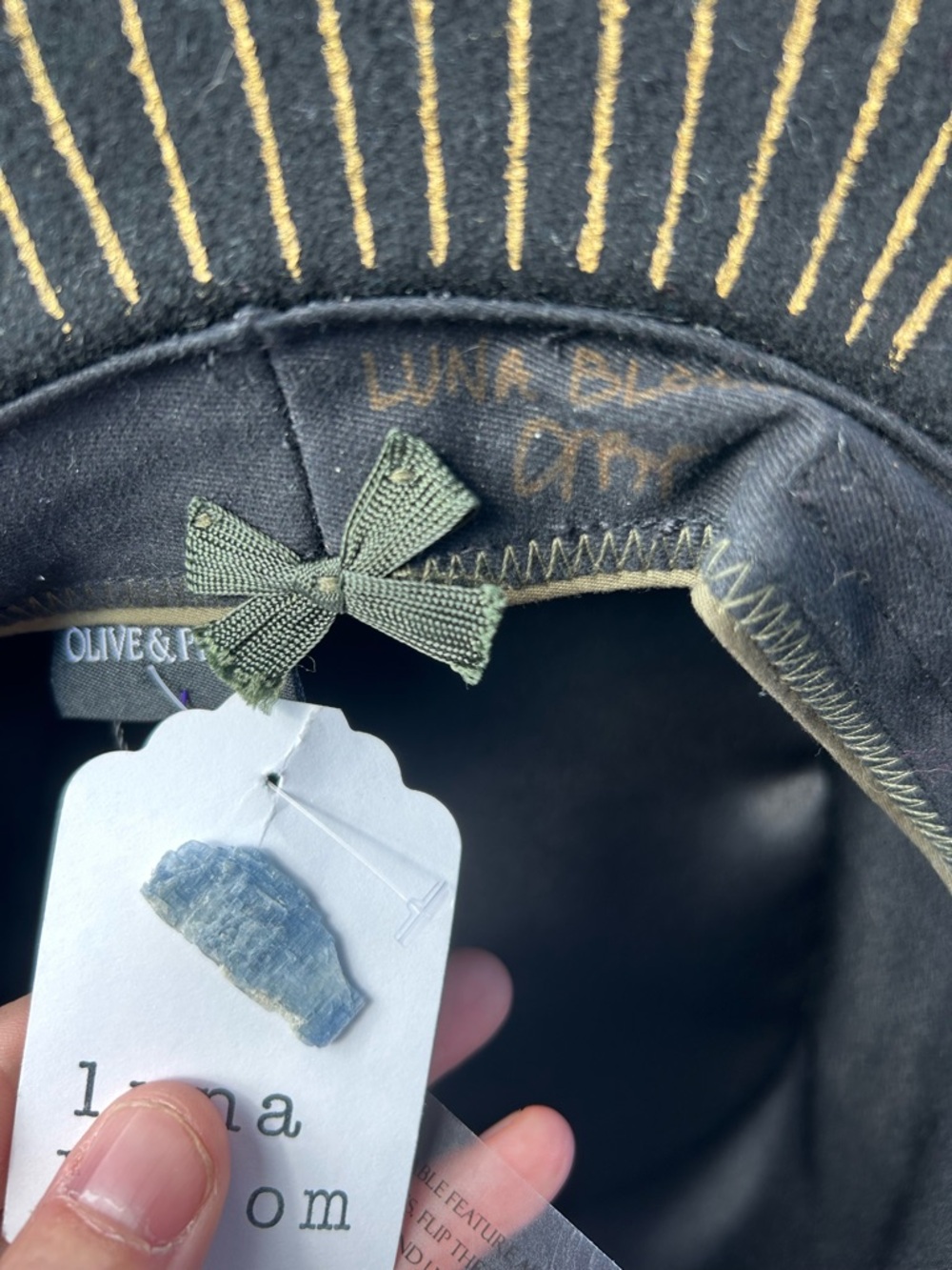 Nwt Luna bloom hat black - Picture 3 of 4